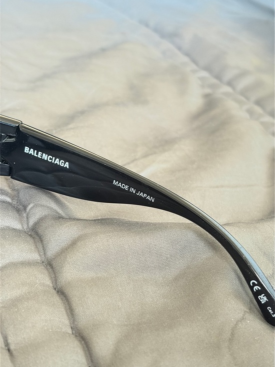 Authentic Black Swift Oval Balenciaga Sunglasses